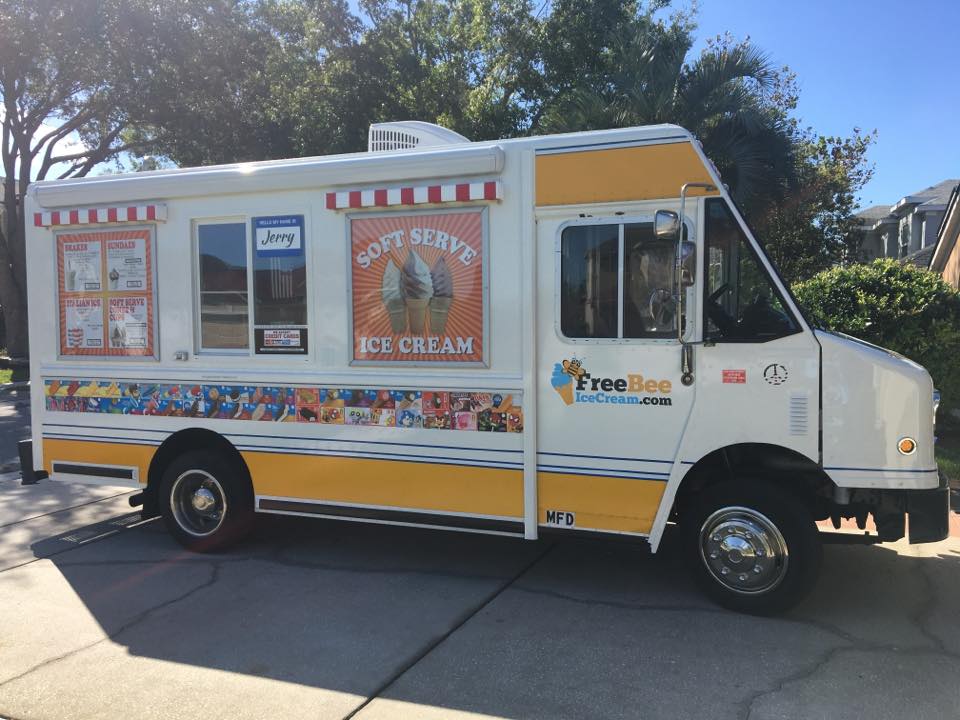 Free Bee Ice Cream Food Truck